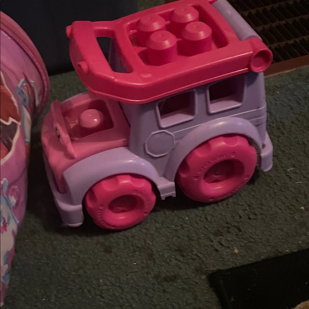 Mega building blocks and truck